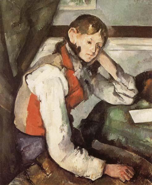 Paul Cezanne Garcon au gilet rouge Germany oil painting art